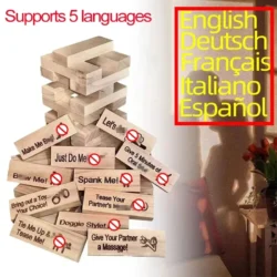 Jenga Erótico para Adultos: ¡Desata la Pasión en tus Noches de Pareja! 🔥5 IDIOMAS - Imagen 2
