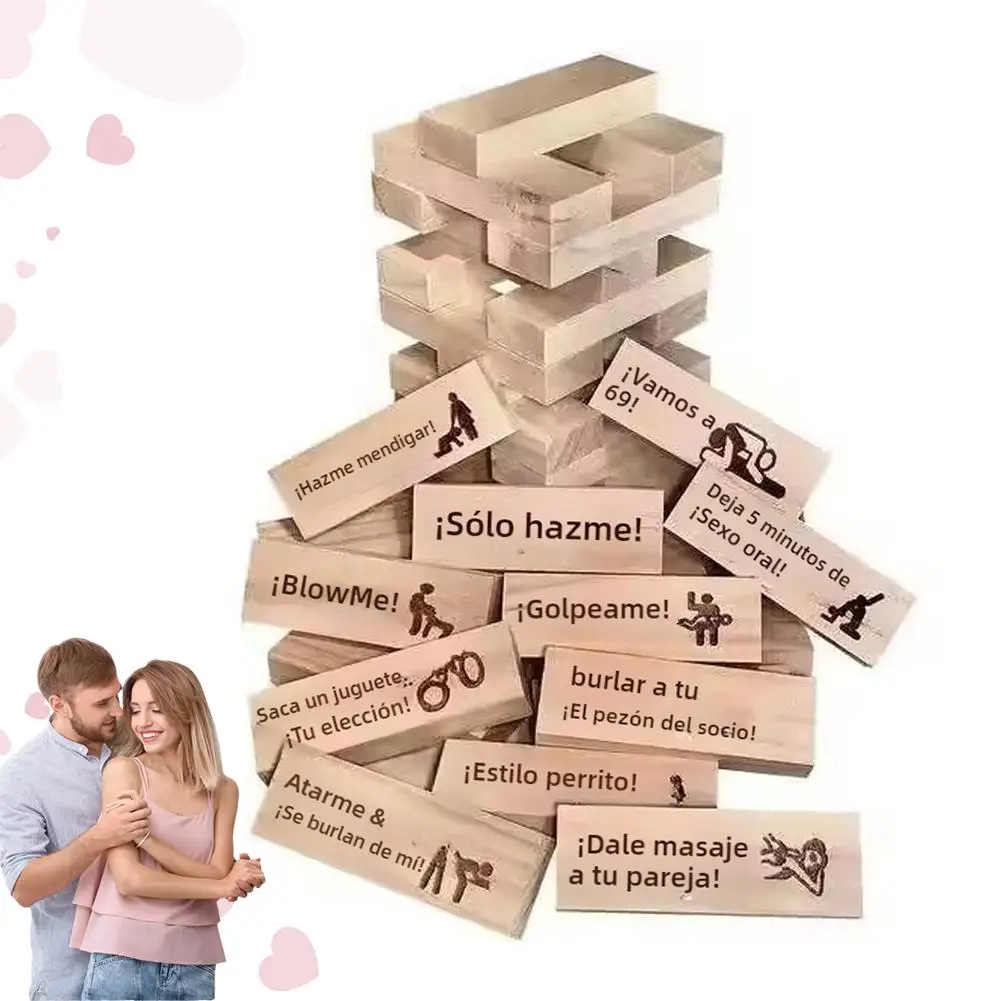 Jenga Sexy – Juego de Bloques Erótico para Parejas
